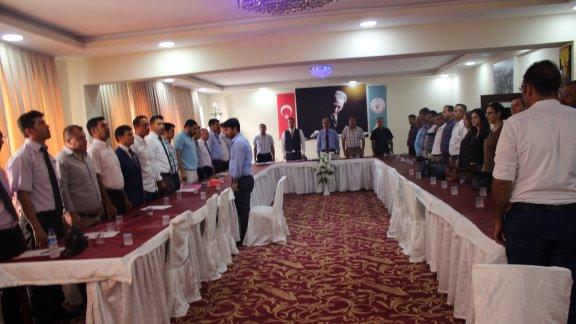 İlçe Millî Eğitim Müdürü Ahmet ÖZKILINÇ başkanlığında "Sene Başı Müdürler Toplantısı" yapıldı.